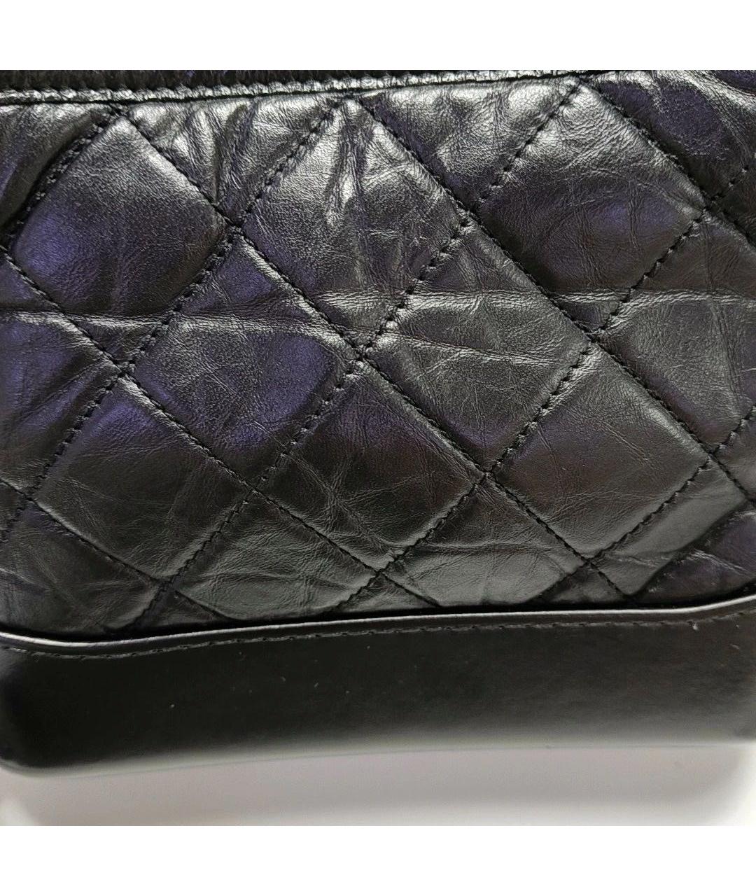 CHANEL Черная кожаная сумка через плечо, фото 6