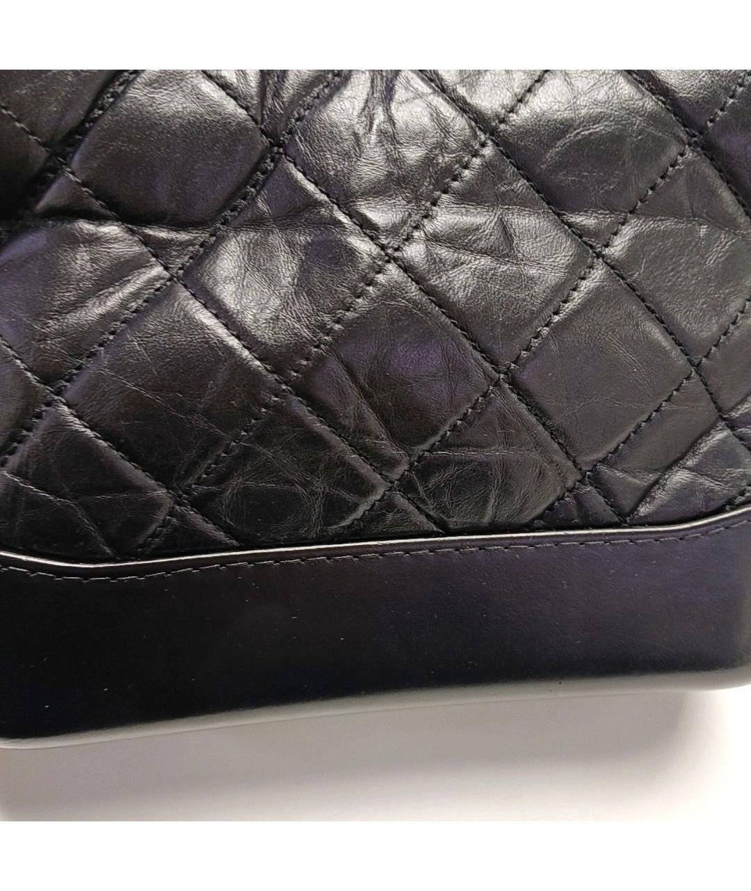 CHANEL Черная кожаная сумка через плечо, фото 7