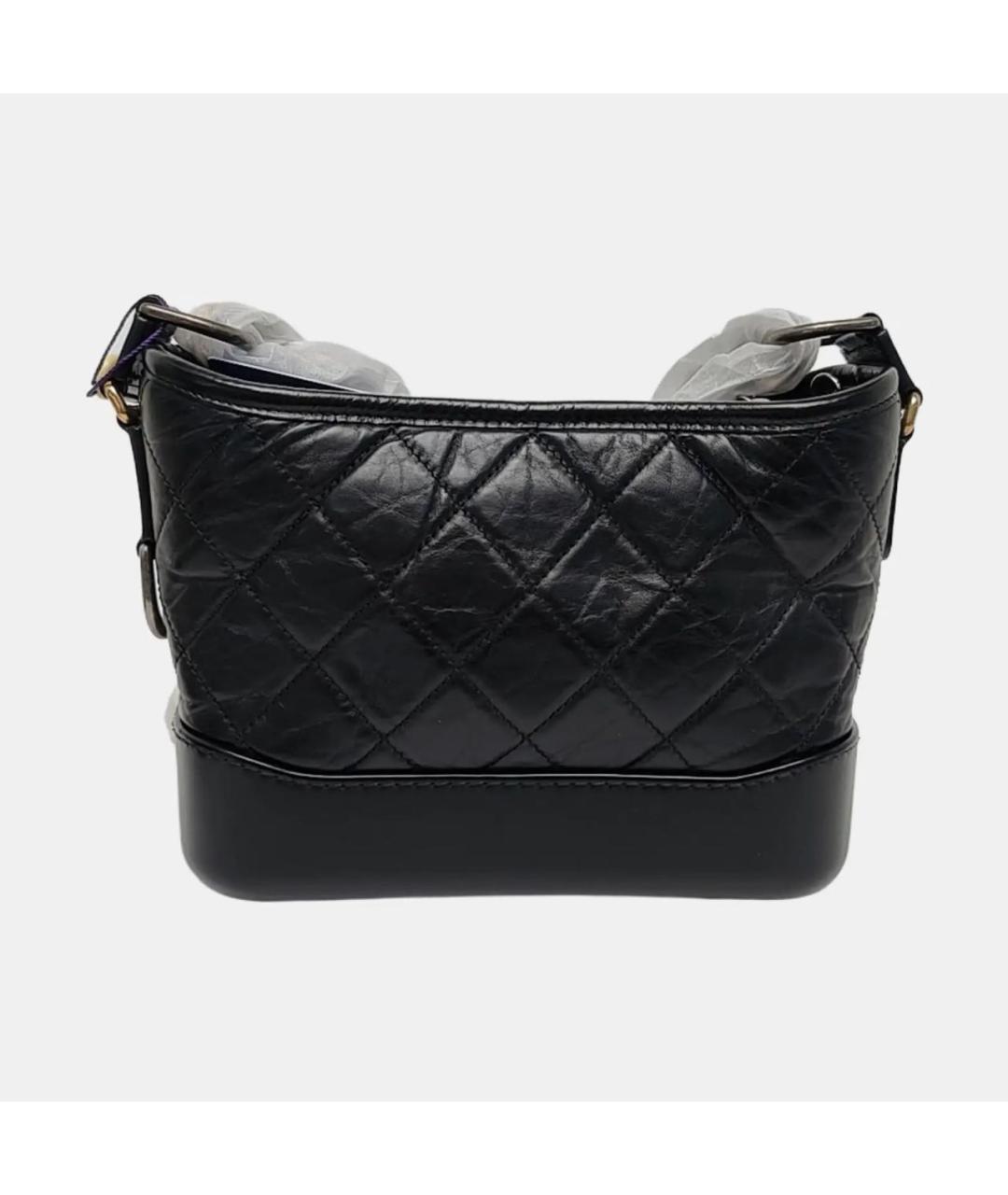 CHANEL Черная кожаная сумка через плечо, фото 3