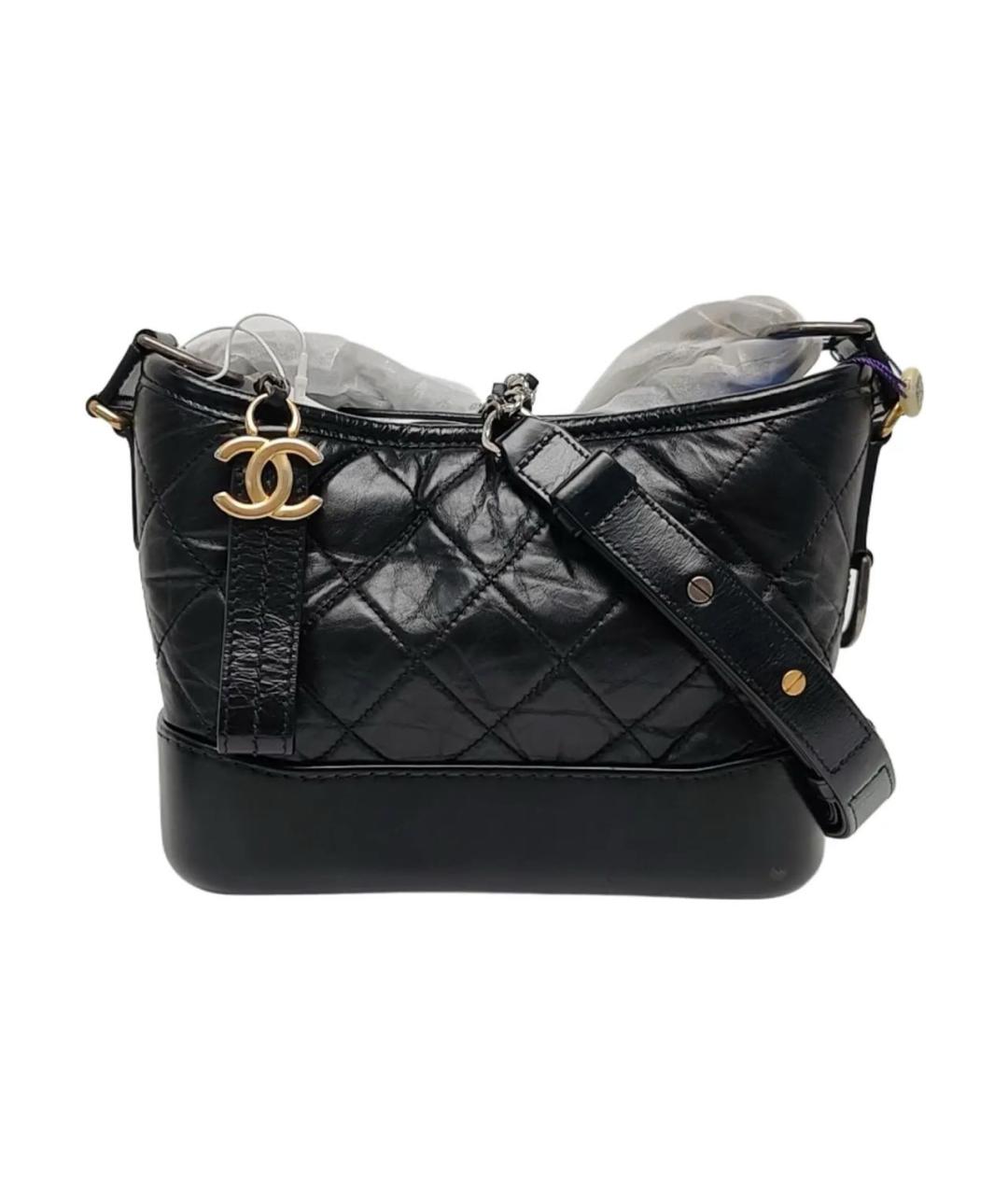 CHANEL Черная кожаная сумка через плечо, фото 9