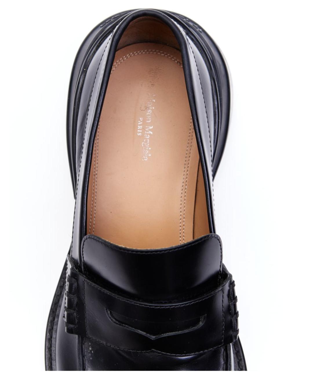 MAISON MARGIELA Черные кожаные лоферы, фото 3