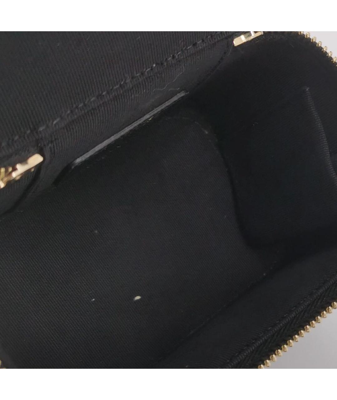 CHANEL Черная кожаная сумка с короткими ручками, фото 6