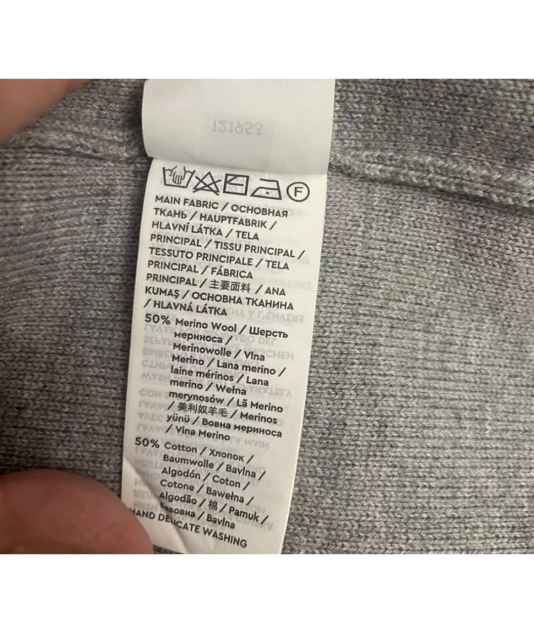 12 STOREEZ Серый шерстяной жакет/пиджак, фото 5