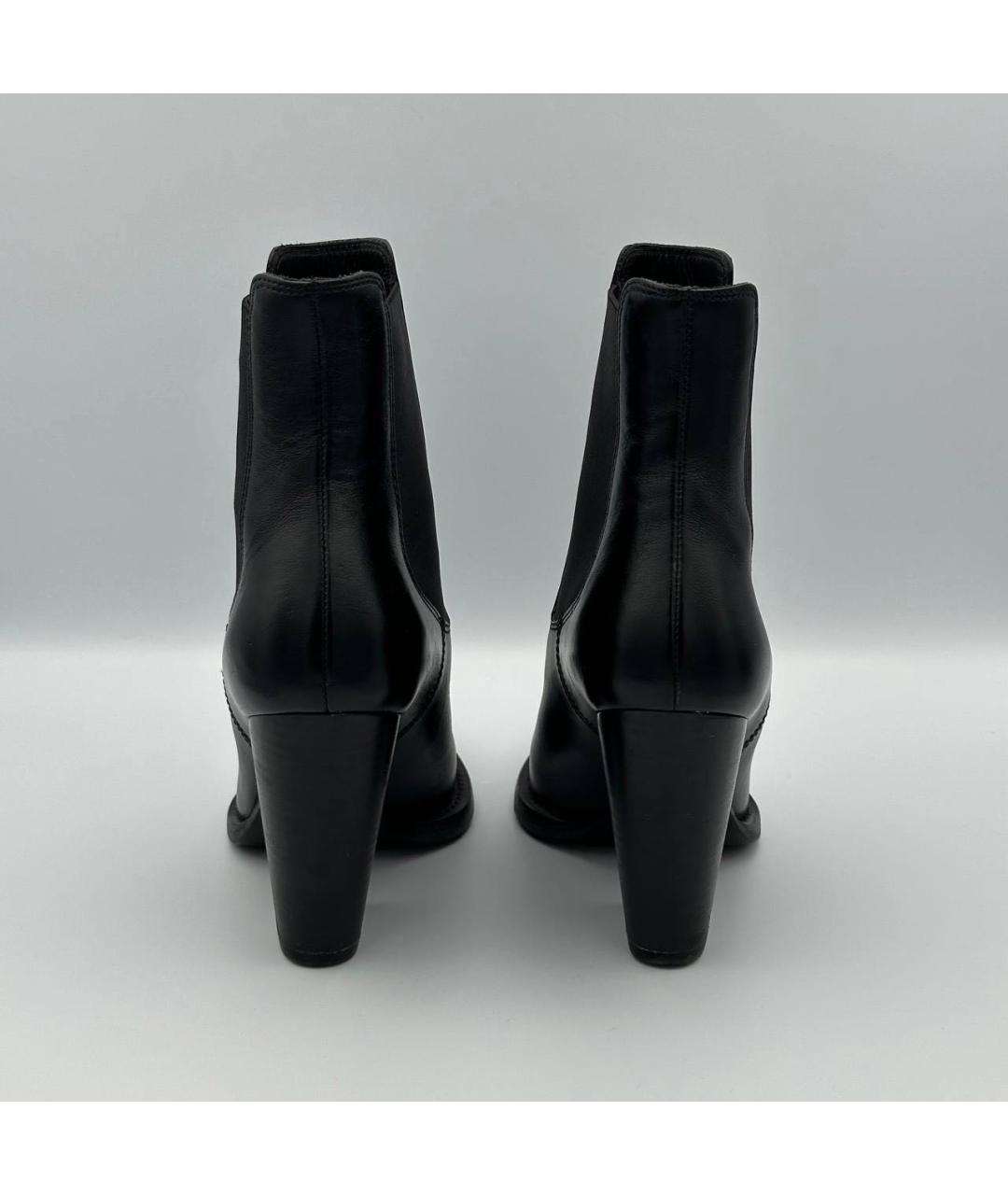 SAINT LAURENT Черные кожаные ботильоны, фото 5