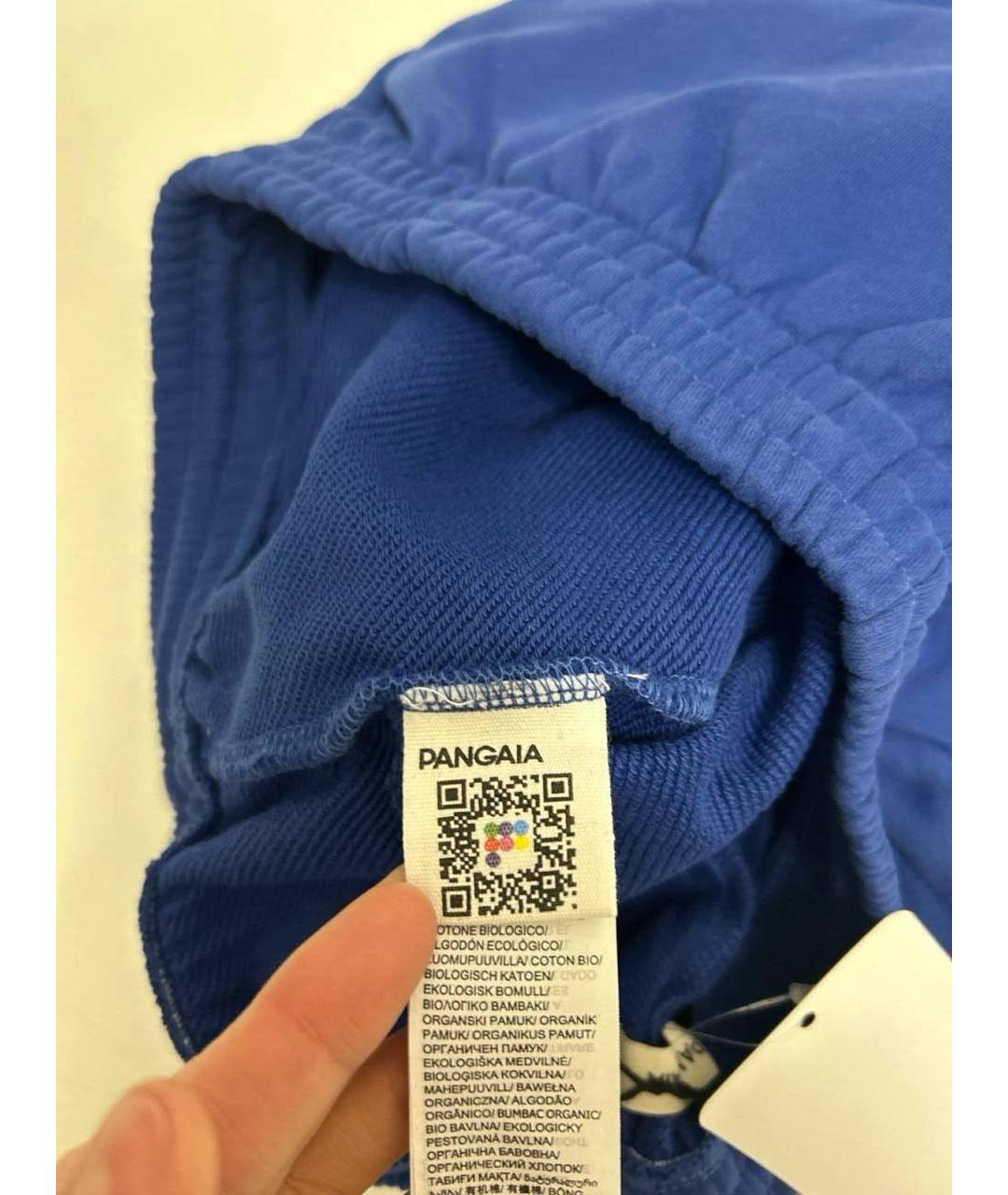 THE PANGAIA Темно-синие хлопковые шорты, фото 4