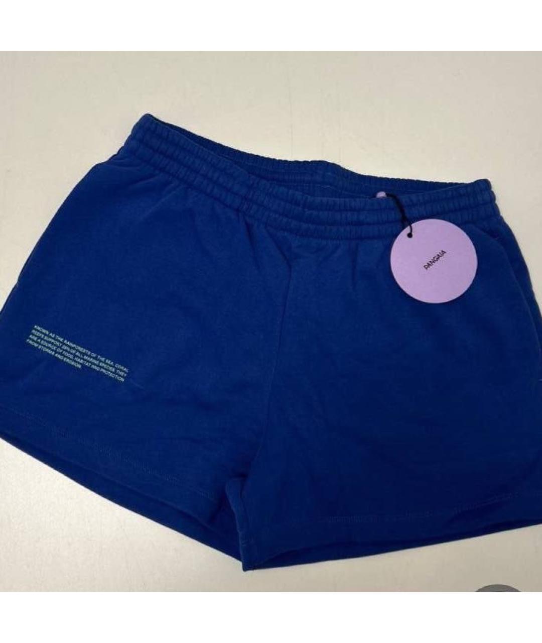 THE PANGAIA Темно-синие хлопковые шорты, фото 5