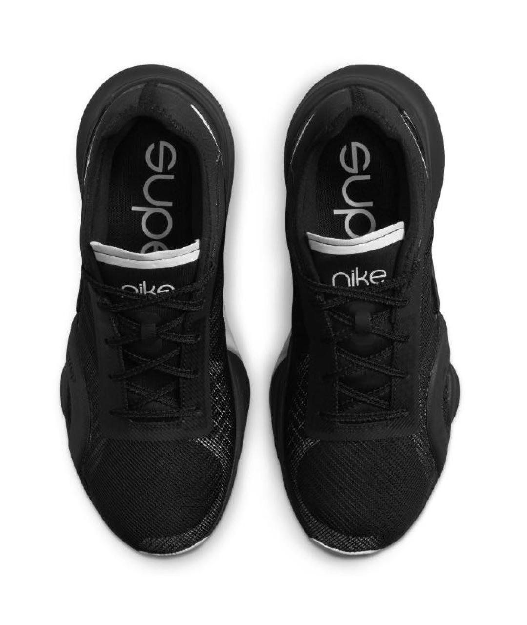 NIKE Черные текстильные низкие кроссовки / кеды, фото 2