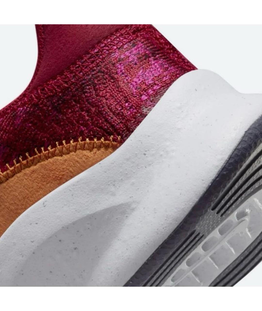 NIKE Бордовые текстильные низкие кроссовки / кеды, фото 5