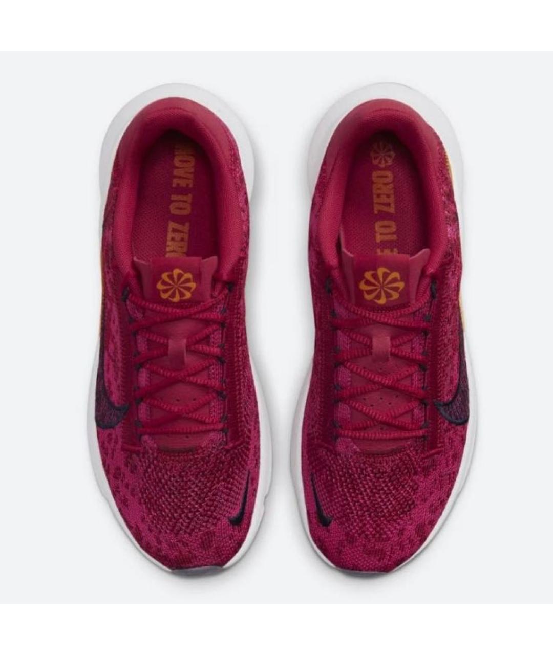 NIKE Бордовые текстильные низкие кроссовки / кеды, фото 3