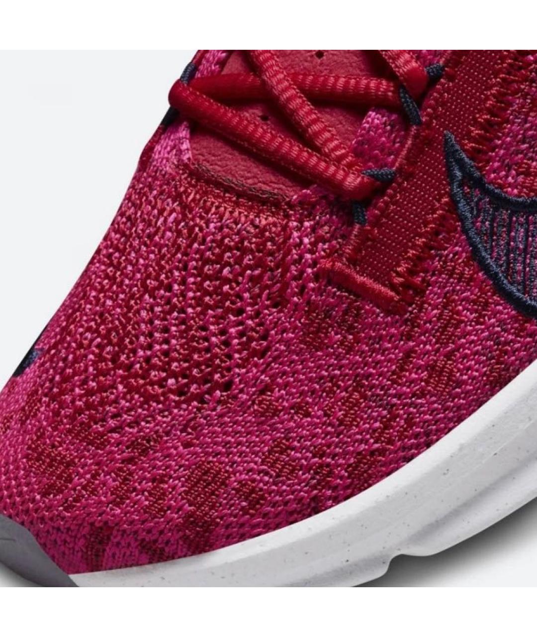 NIKE Бордовые текстильные низкие кроссовки / кеды, фото 4