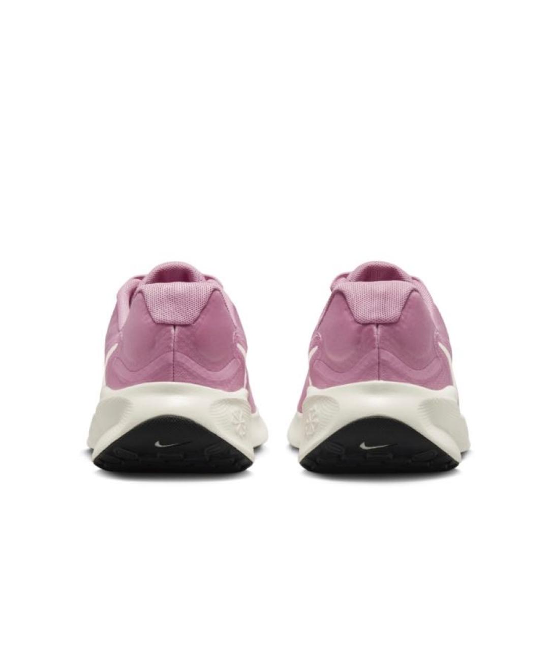 NIKE Розовые текстильные низкие кроссовки / кеды, фото 4