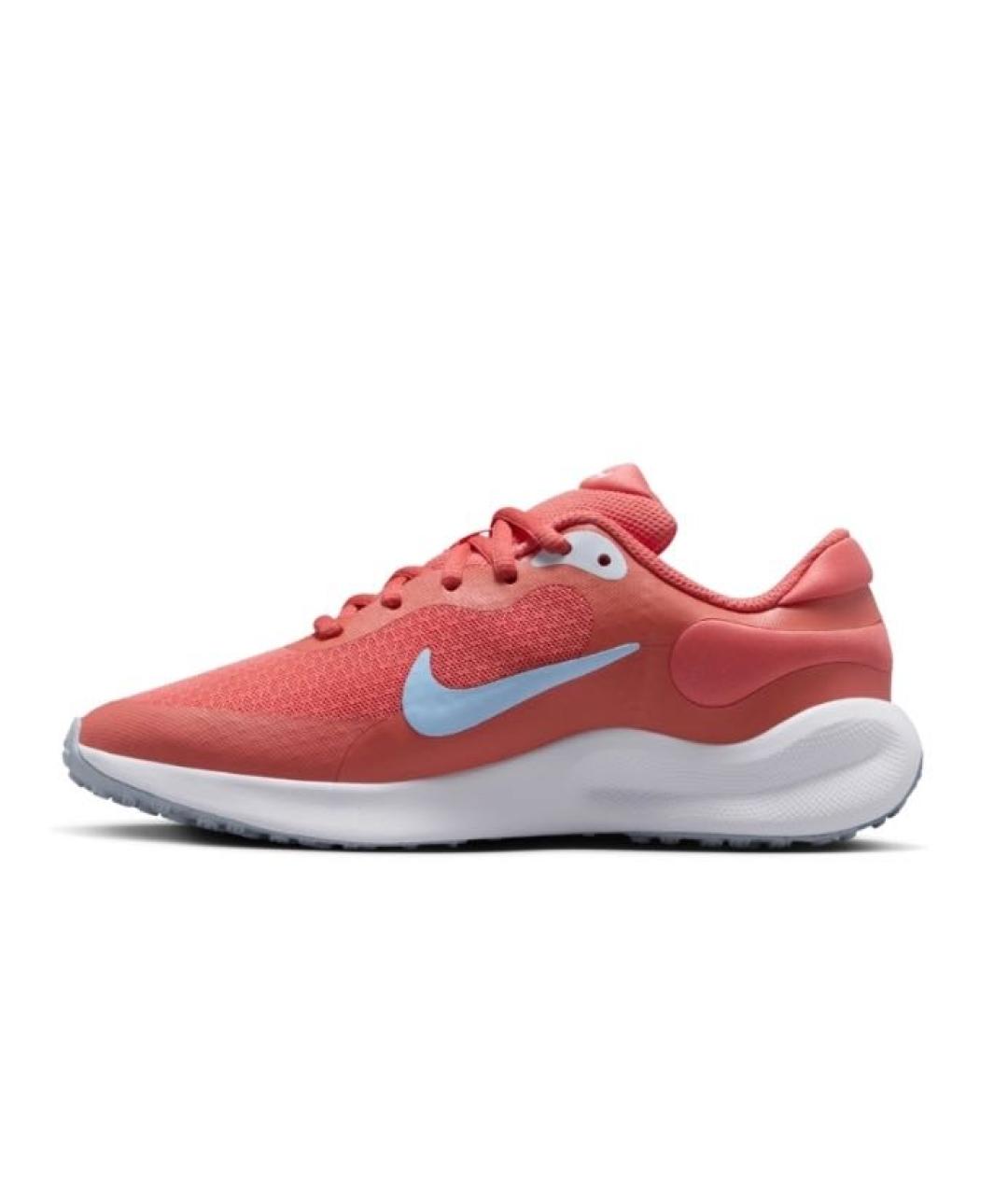 NIKE Красные текстильные низкие кроссовки / кеды, фото 4