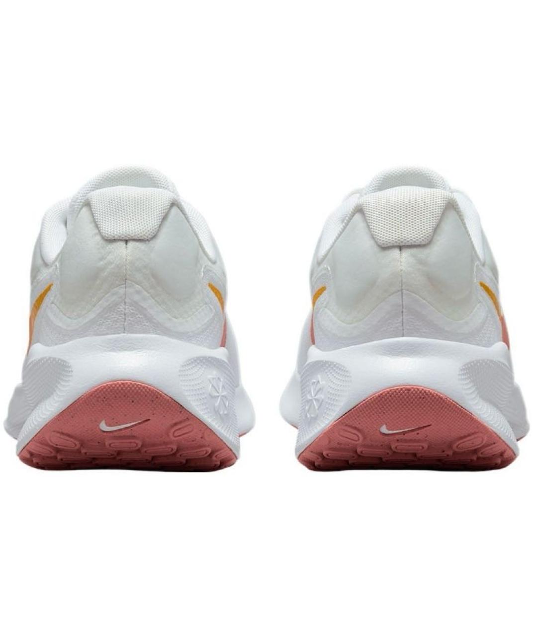 NIKE Белые текстильные низкие кроссовки / кеды, фото 4