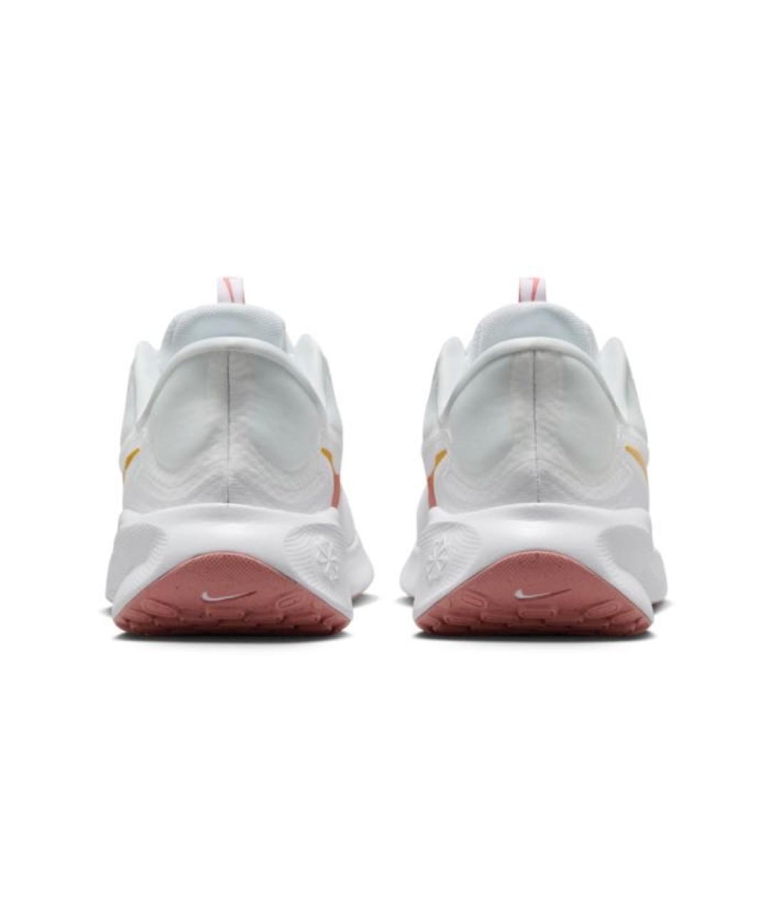 NIKE Белые текстильные низкие кроссовки / кеды, фото 4