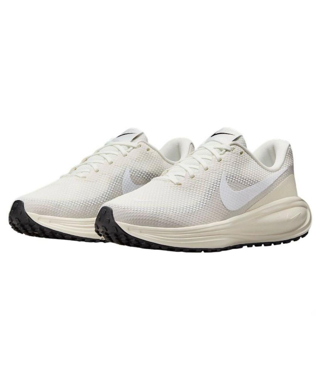 NIKE Бежевые текстильные низкие кроссовки / кеды, фото 2