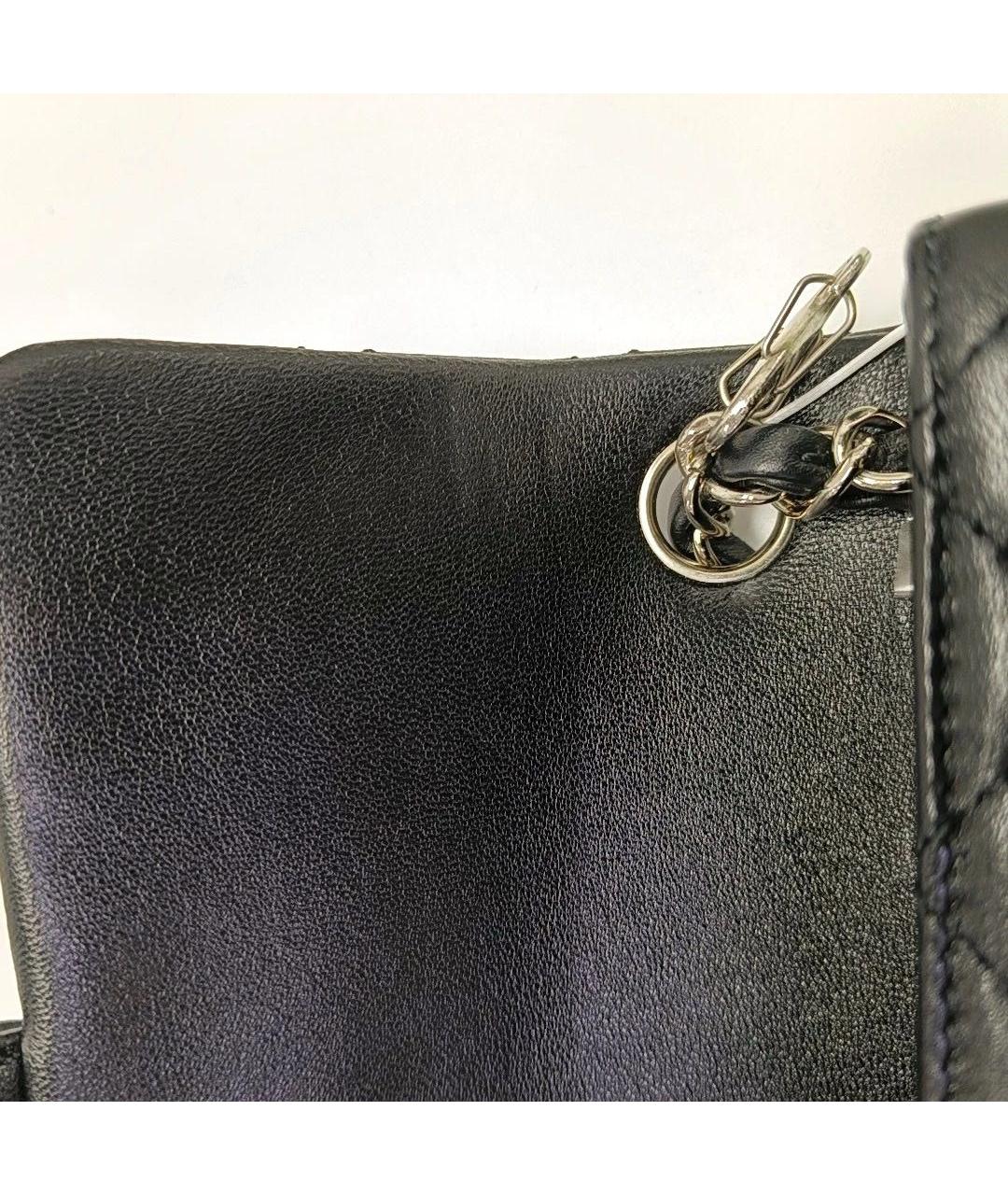 CHANEL Черная кожаная сумка тоут, фото 6