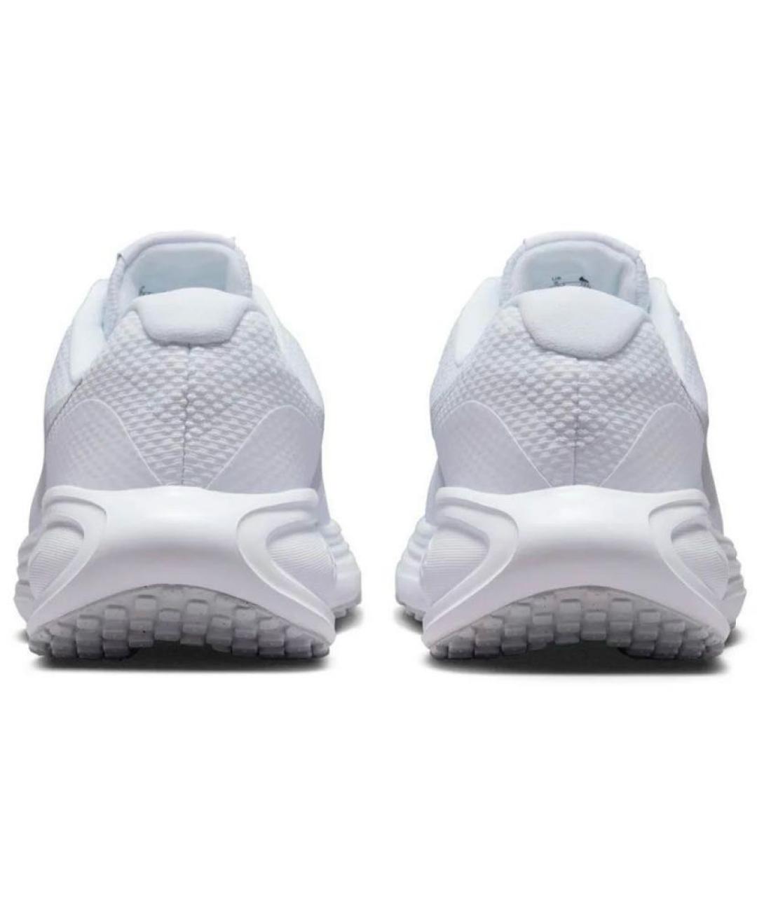 NIKE Белые текстильные низкие кроссовки / кеды, фото 4