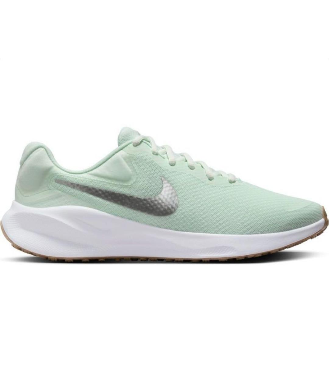 NIKE Зеленые текстильные низкие кроссовки / кеды, фото 6