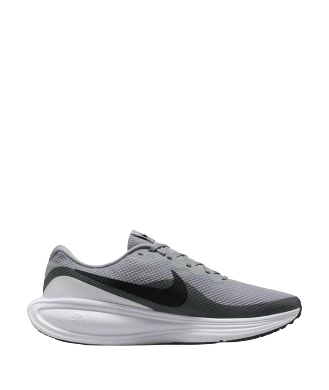 NIKE Серые текстильные низкие кроссовки / кеды, фото 1