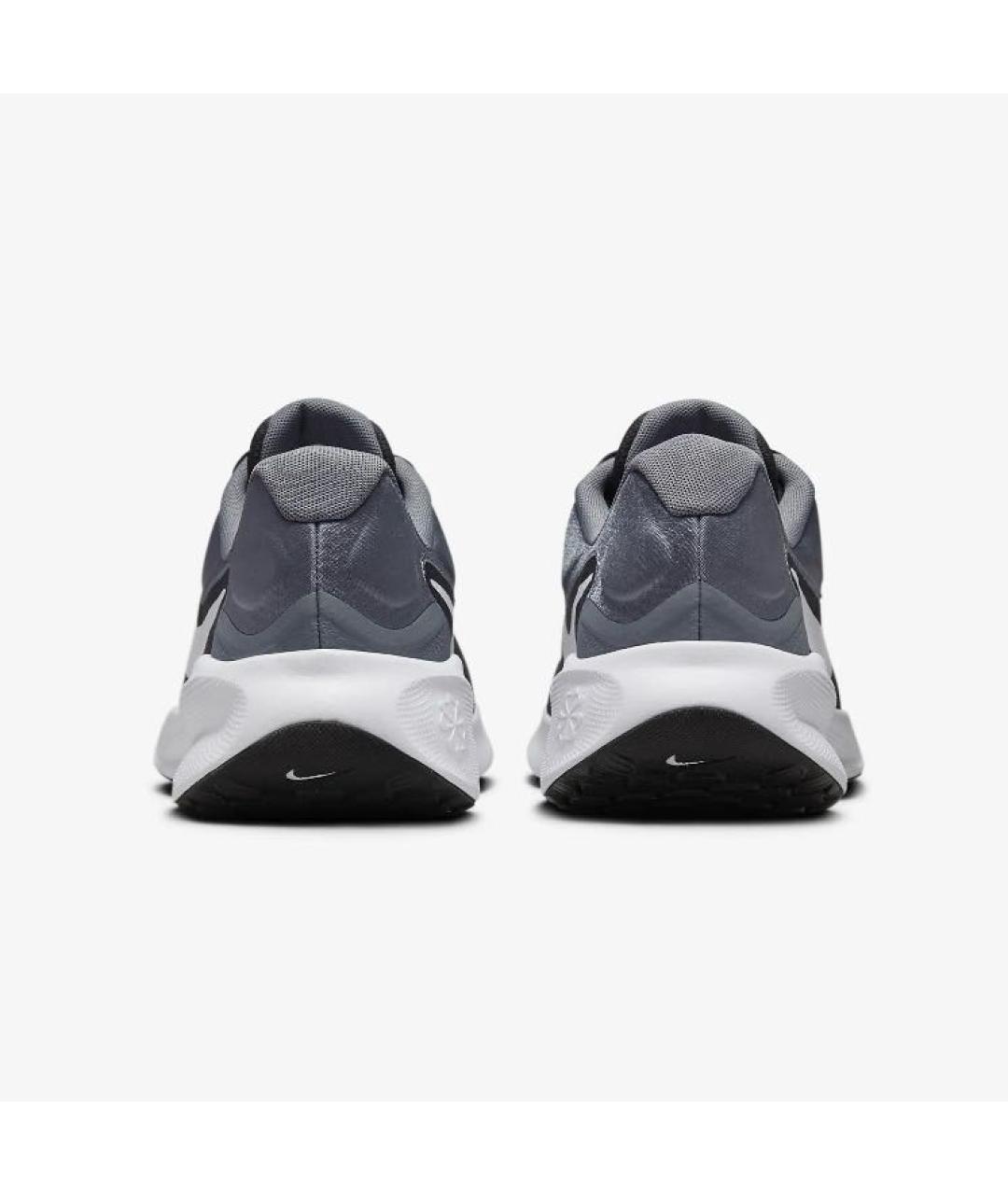 NIKE Черные текстильные низкие кроссовки / кеды, фото 4