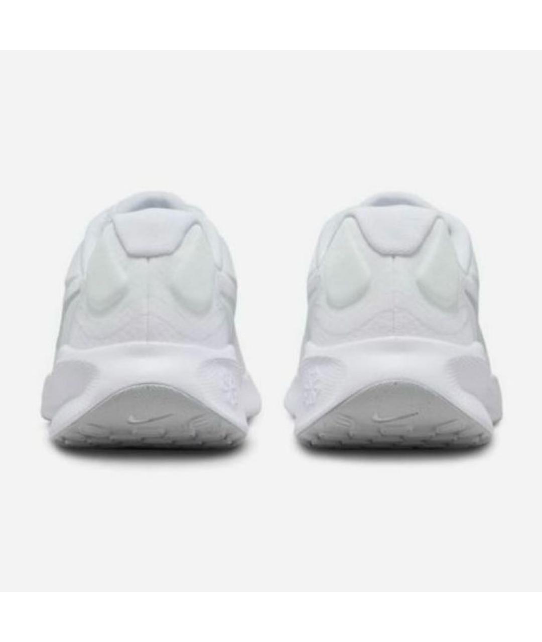 NIKE Белые текстильные низкие кроссовки / кеды, фото 5