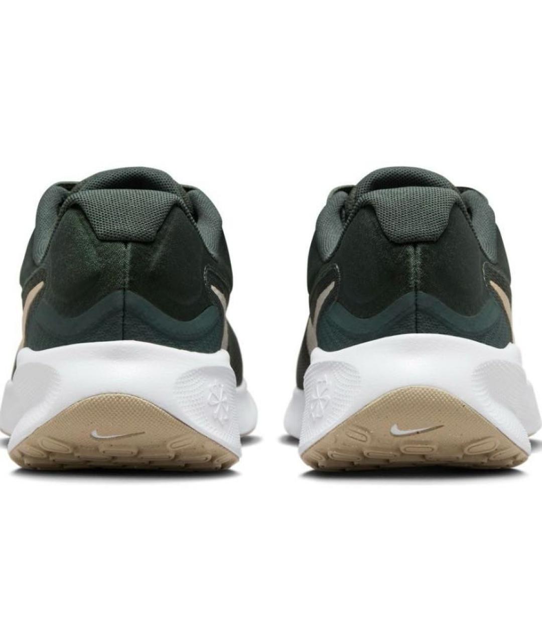 NIKE Зеленые текстильные низкие кроссовки / кеды, фото 3