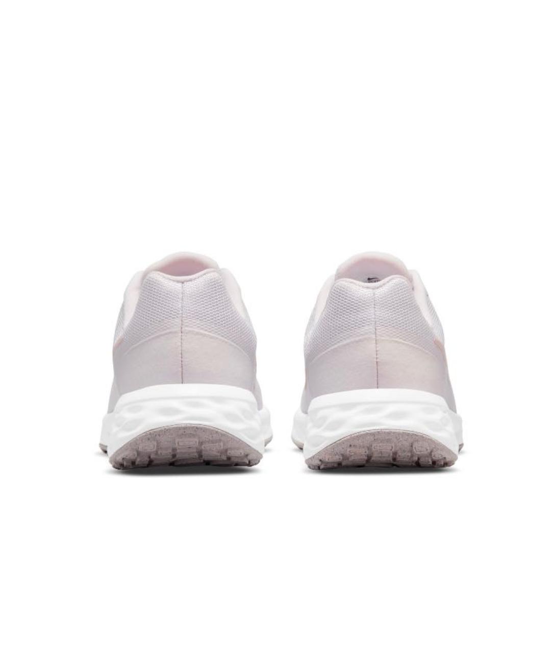 NIKE Розовые текстильные низкие кроссовки / кеды, фото 4