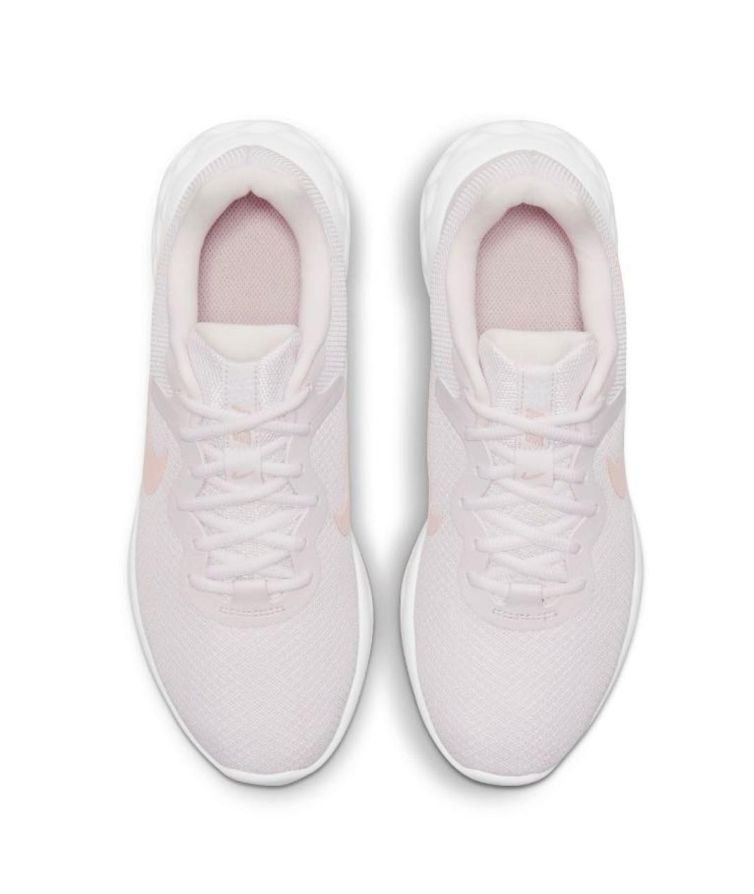 NIKE Розовые текстильные низкие кроссовки / кеды, фото 2