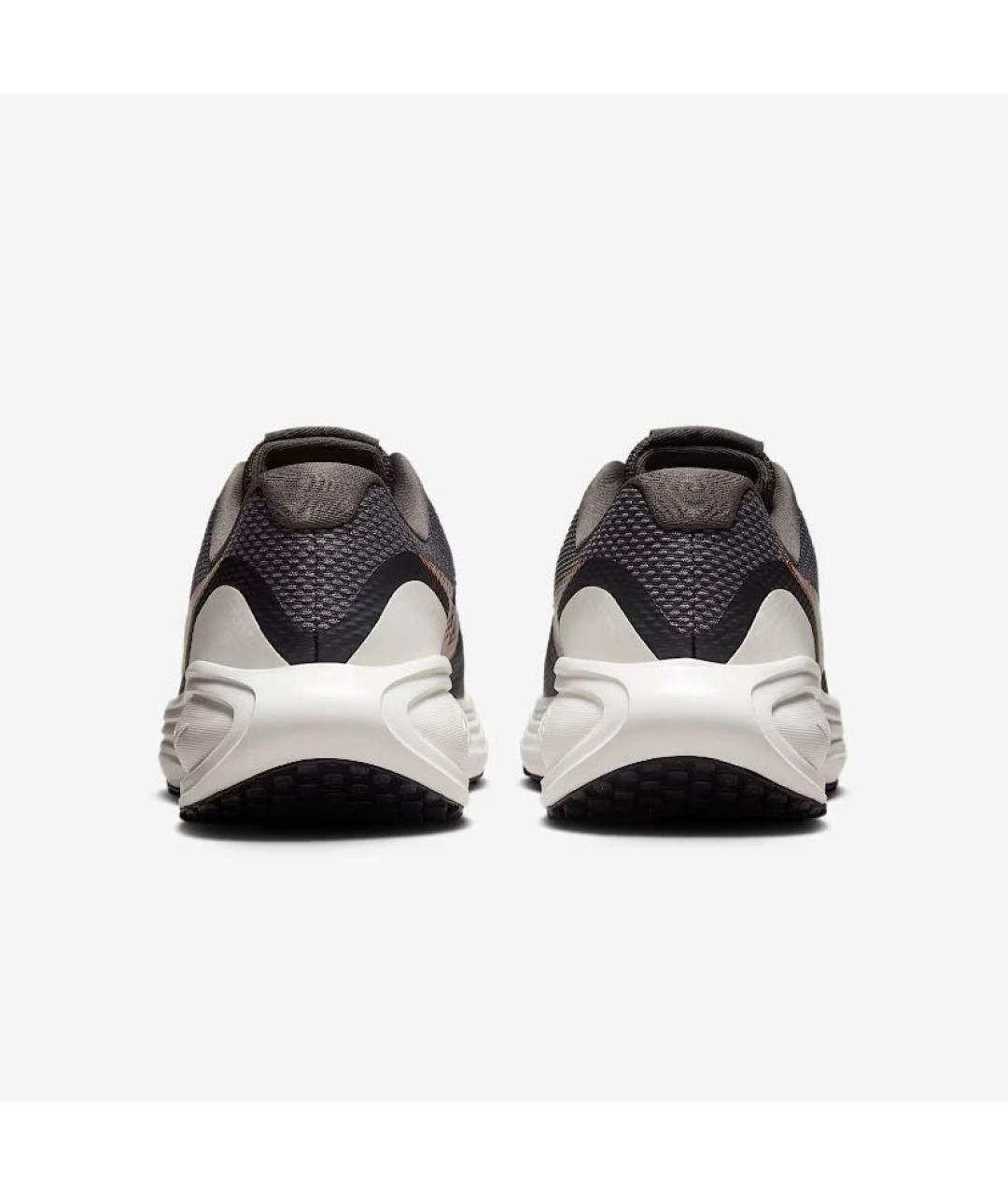 NIKE Антрацитовые текстильные низкие кроссовки / кеды, фото 4