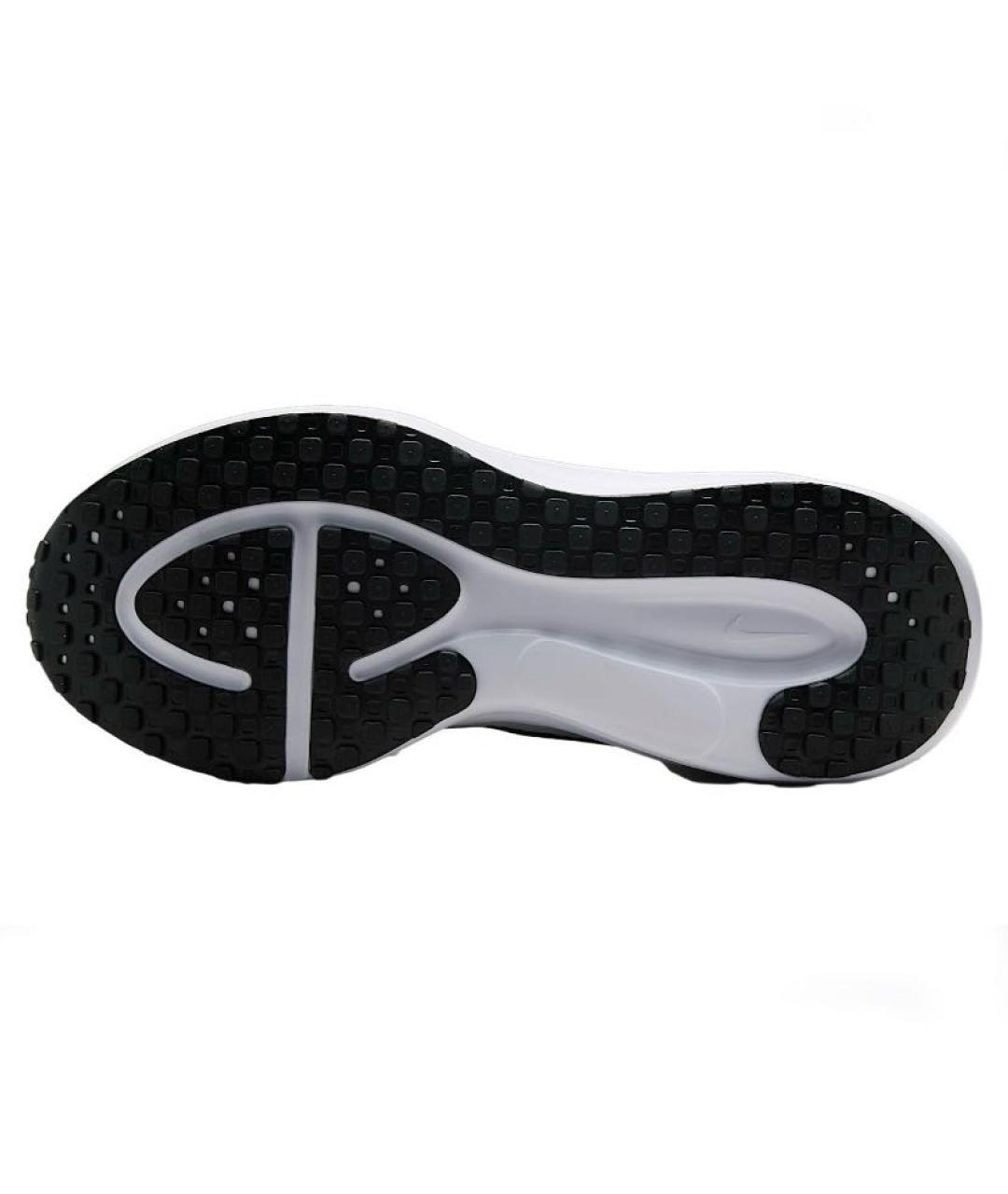 NIKE Белые текстильные низкие кроссовки / кеды, фото 5