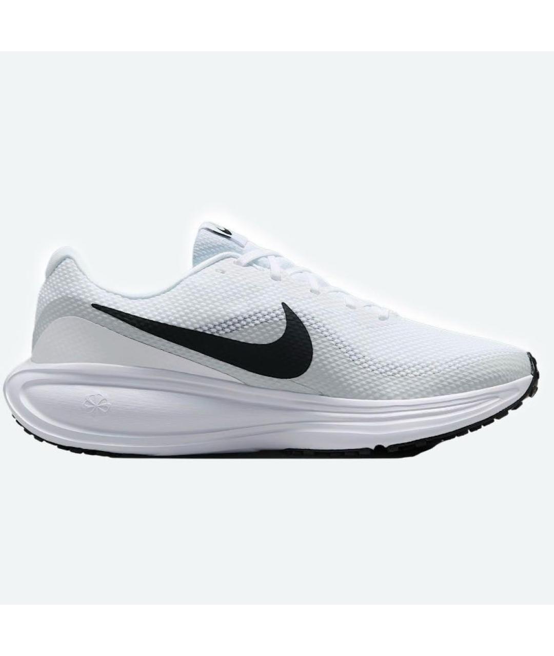 NIKE Белые текстильные низкие кроссовки / кеды, фото 6