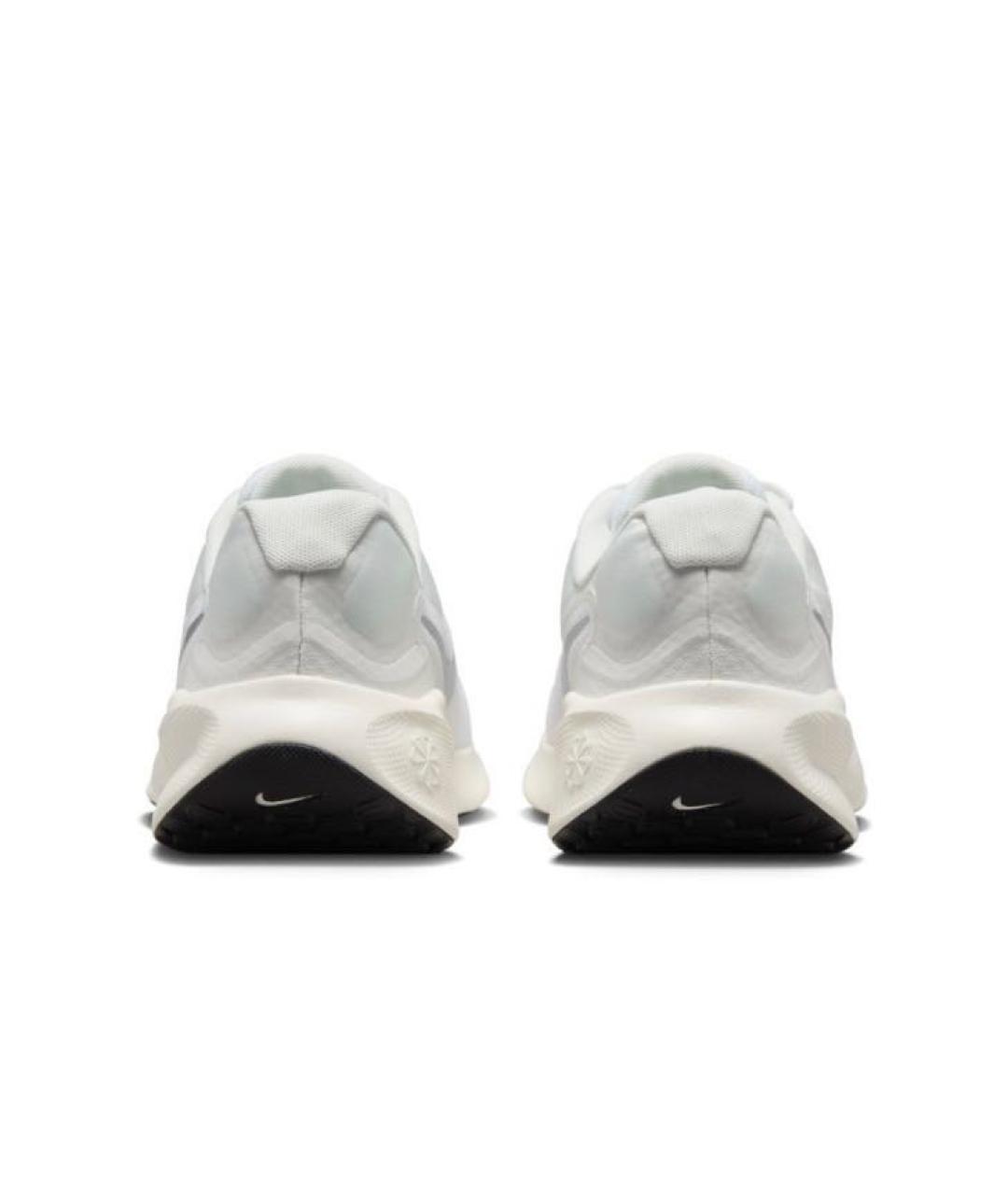 NIKE Белые текстильные низкие кроссовки / кеды, фото 4