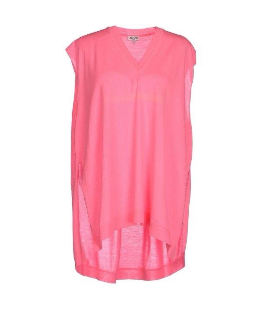 KENZO Фуксия шерстяной джемпер / свитер, фото 9