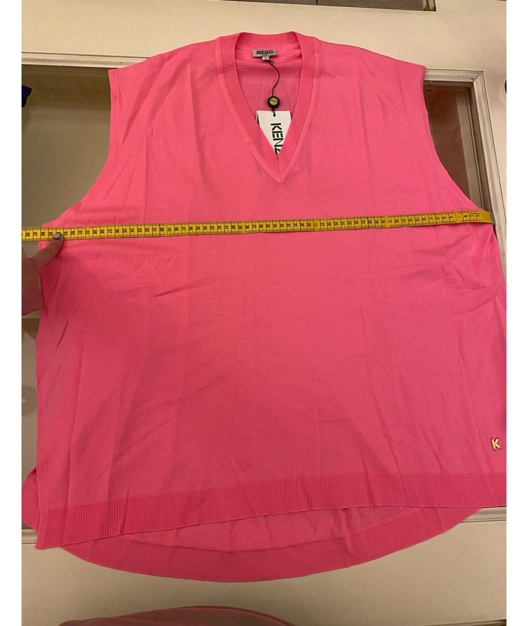 KENZO Фуксия шерстяной джемпер / свитер, фото 7