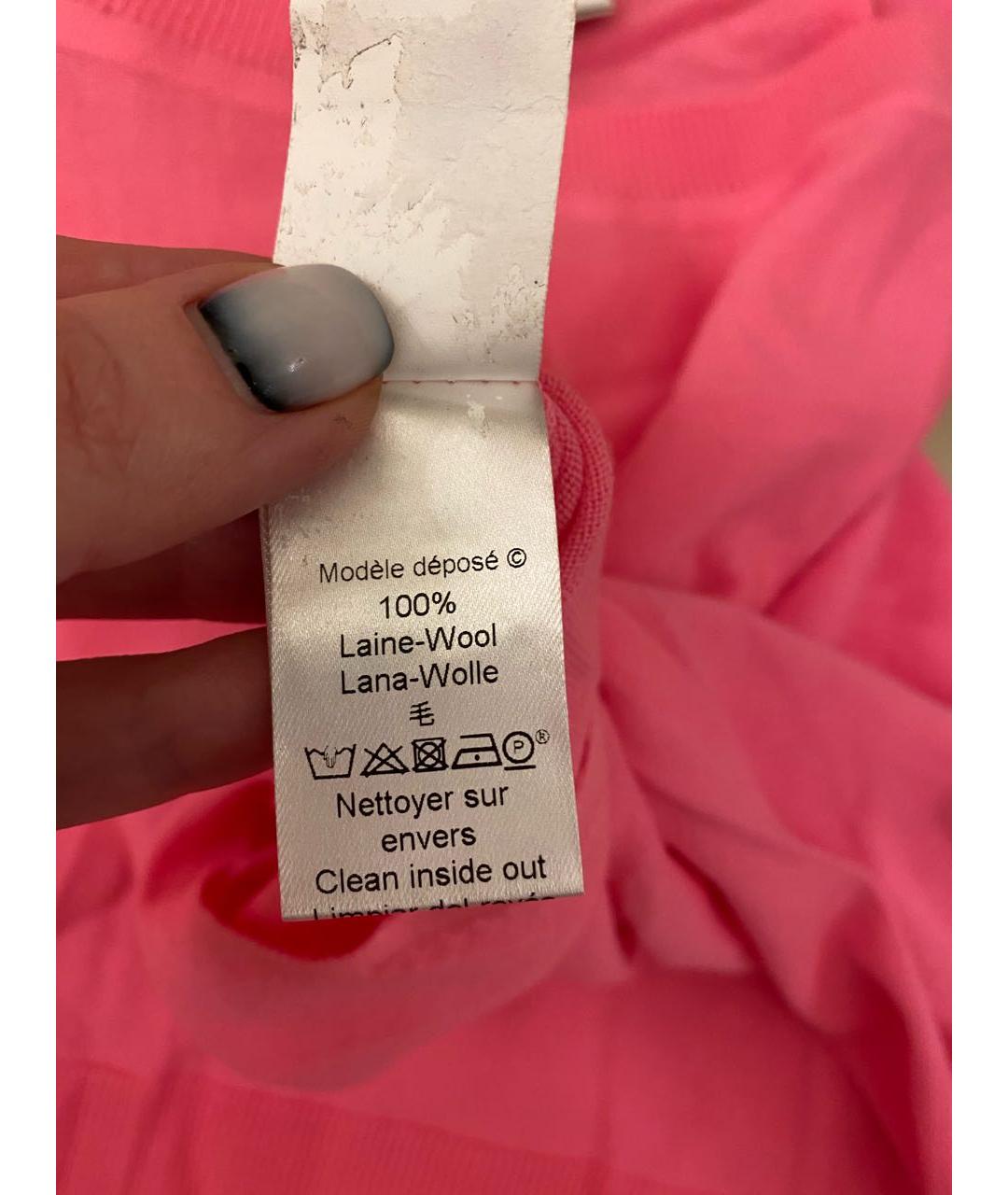 KENZO Фуксия шерстяной джемпер / свитер, фото 6