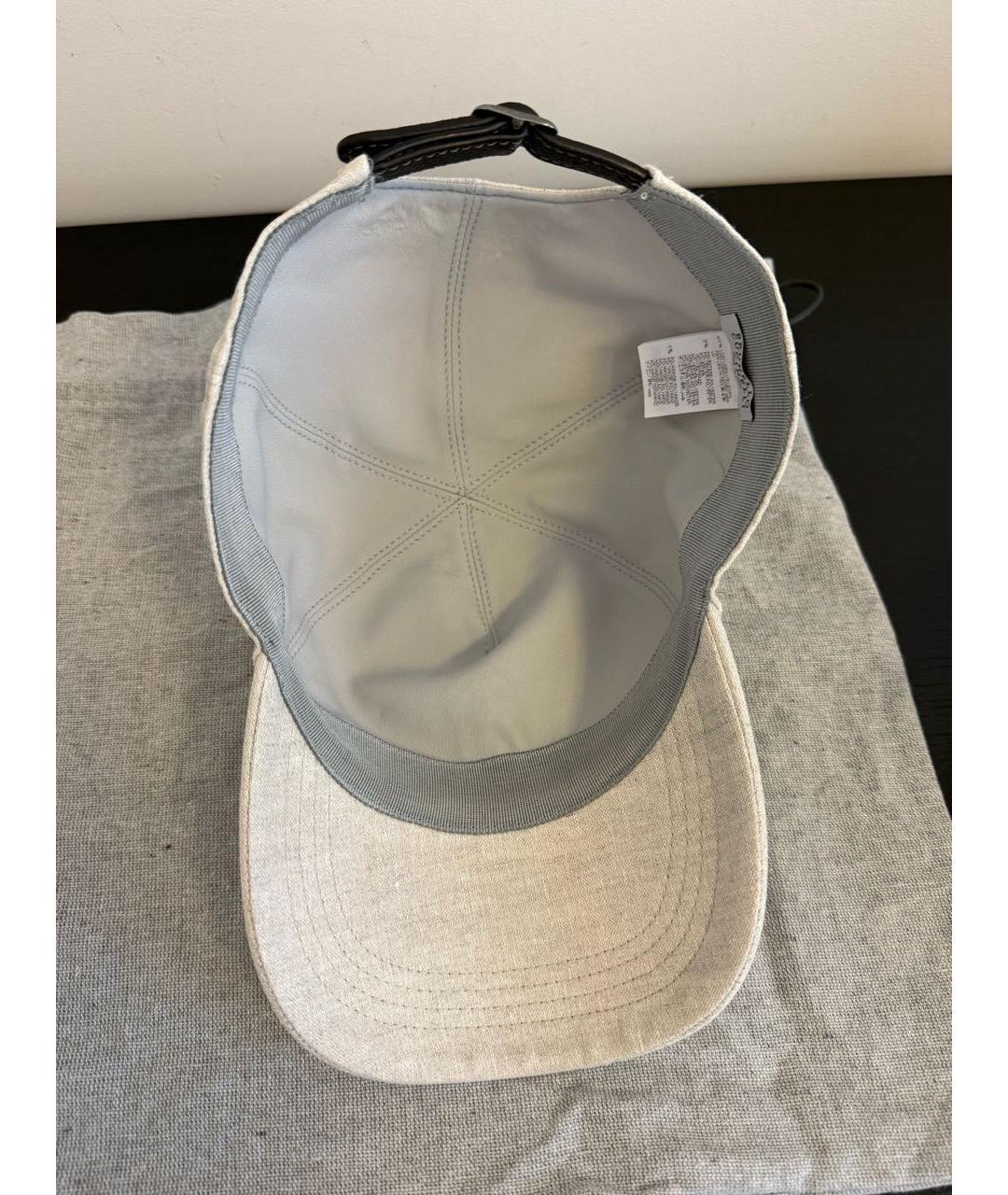 BRUNELLO CUCINELLI Бежевая кепка, фото 4