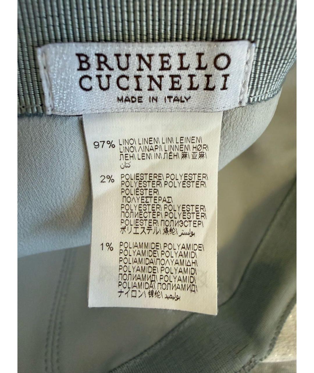 BRUNELLO CUCINELLI Бежевая кепка, фото 6
