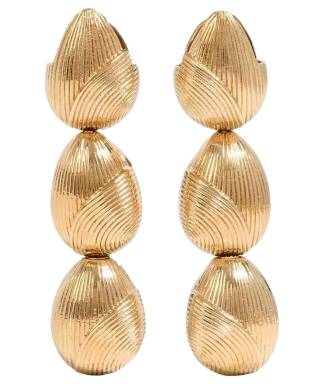 ZIMMERMANN Золотые латунные серьги, фото 1