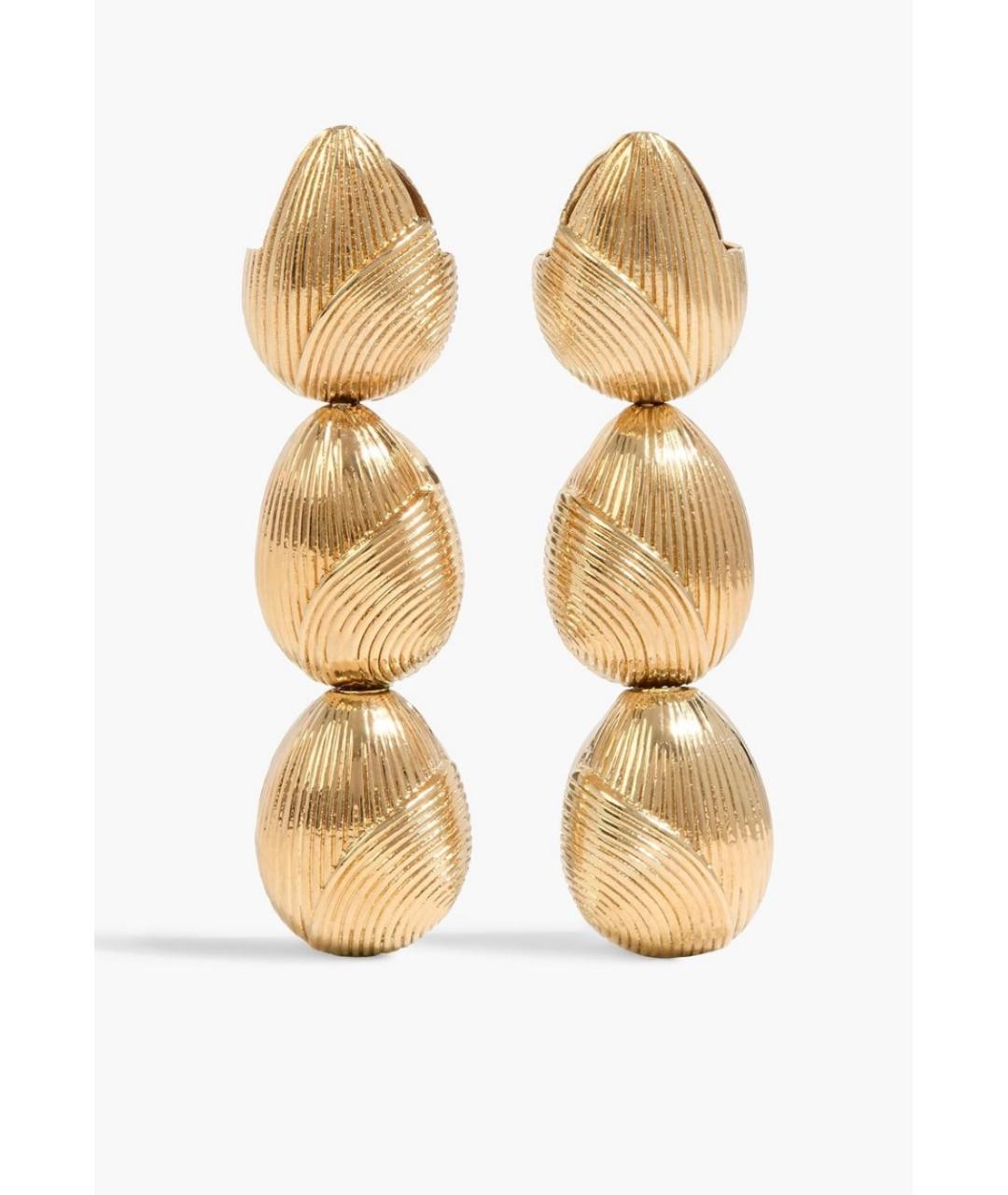 ZIMMERMANN Золотые латунные серьги, фото 6