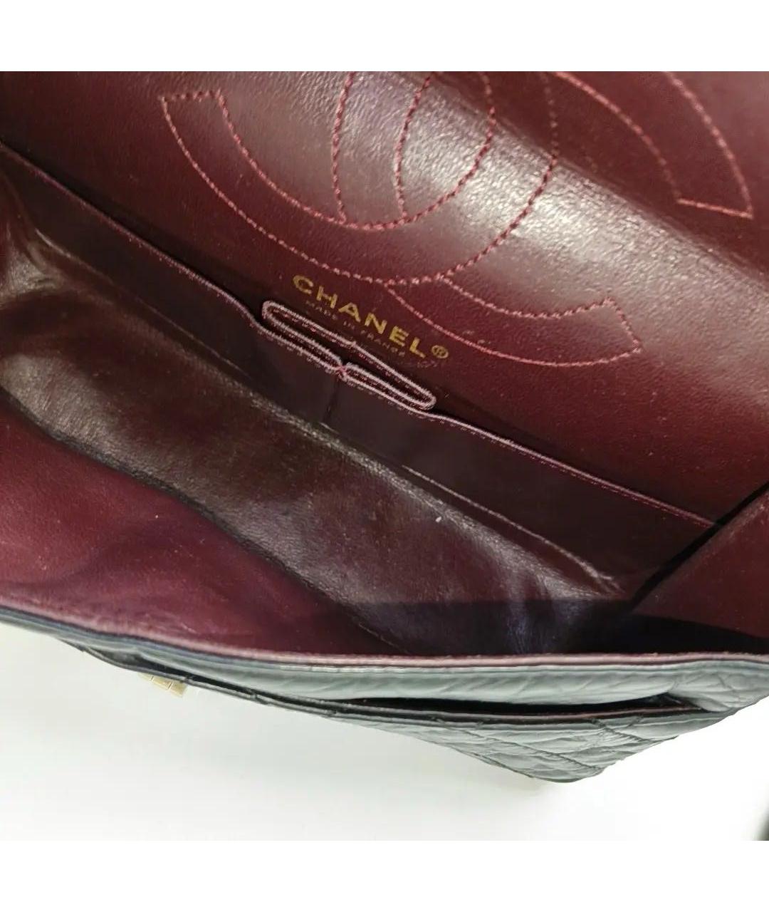 CHANEL Черная кожаная сумка через плечо, фото 6