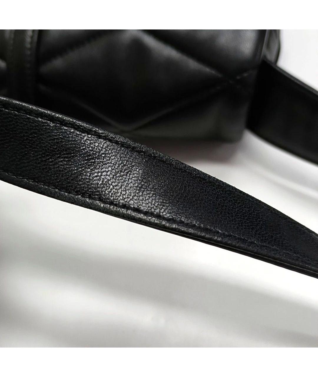 SAINT LAURENT Черная кожаная сумка через плечо, фото 8