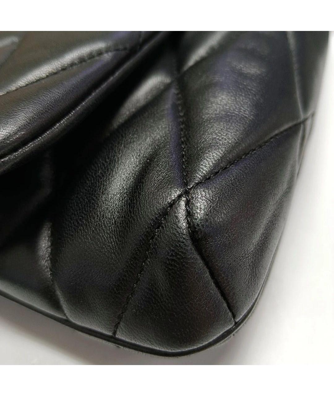SAINT LAURENT Черная кожаная сумка через плечо, фото 6