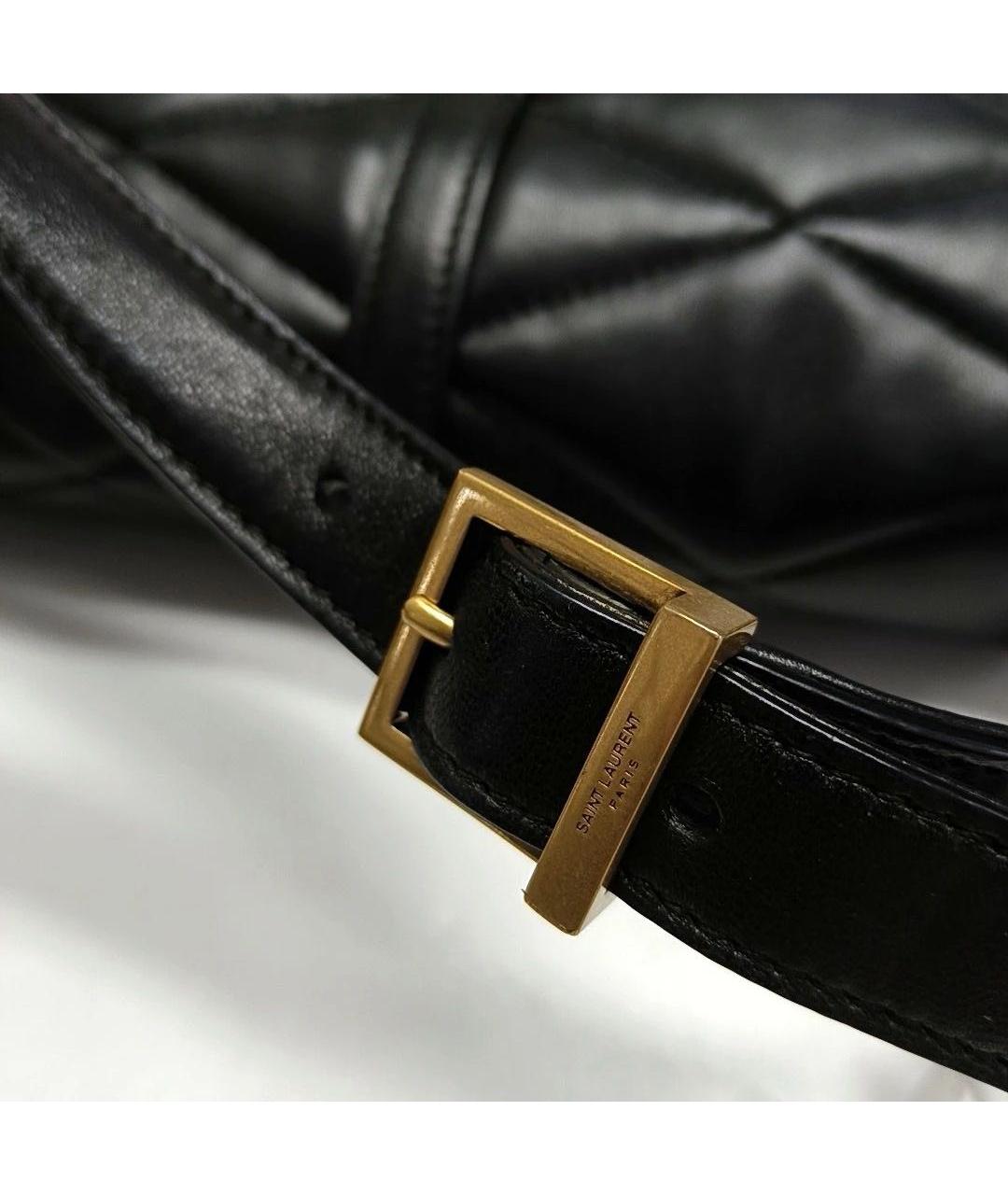 SAINT LAURENT Черная кожаная сумка через плечо, фото 7