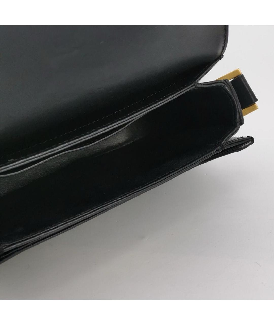 SAINT LAURENT Черная кожаная сумка через плечо, фото 5