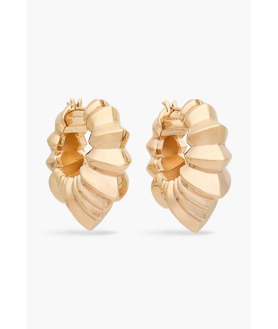 ZIMMERMANN Золотые латунные серьги, фото 4