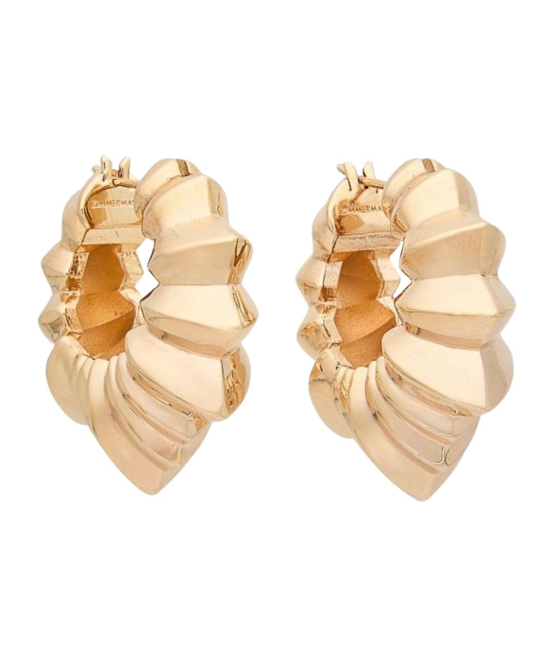 ZIMMERMANN Золотые латунные серьги, фото 1