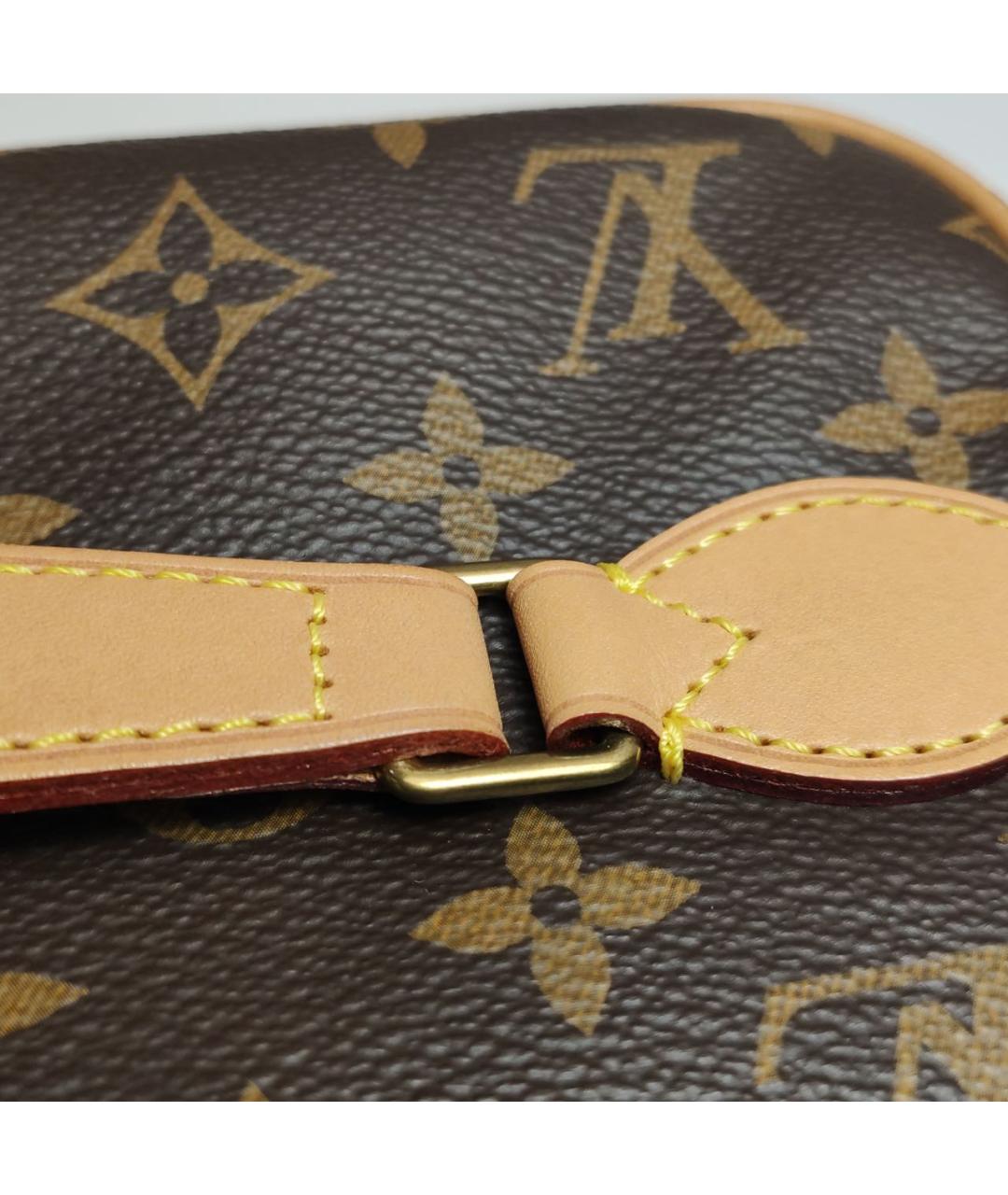 LOUIS VUITTON Коричневая кожаная косметичка, фото 8