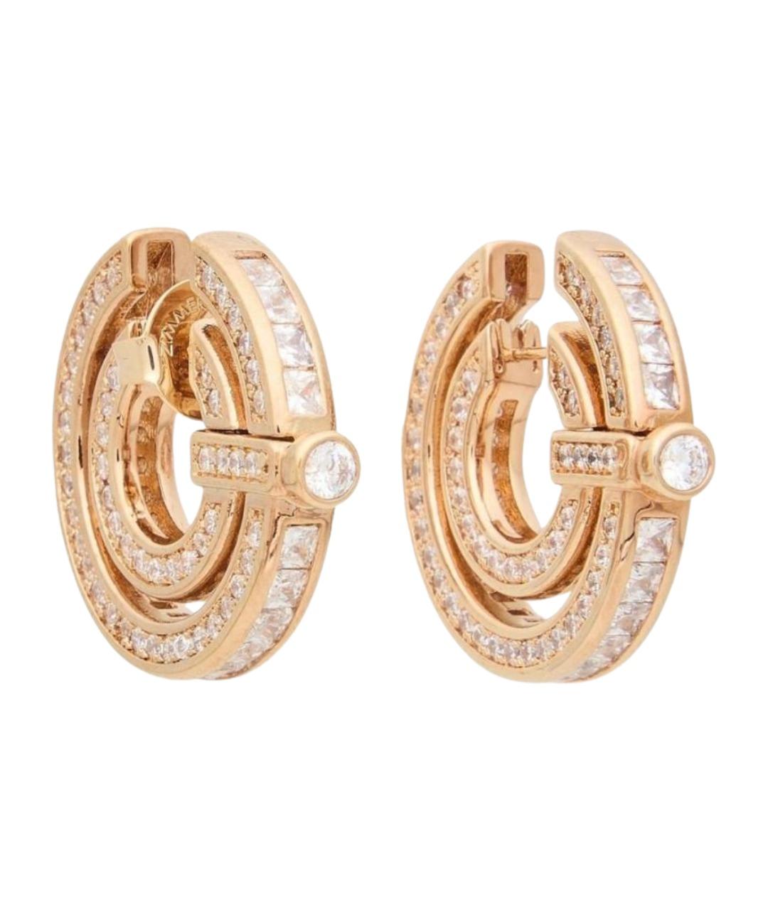 ZIMMERMANN Золотые латунные серьги, фото 1