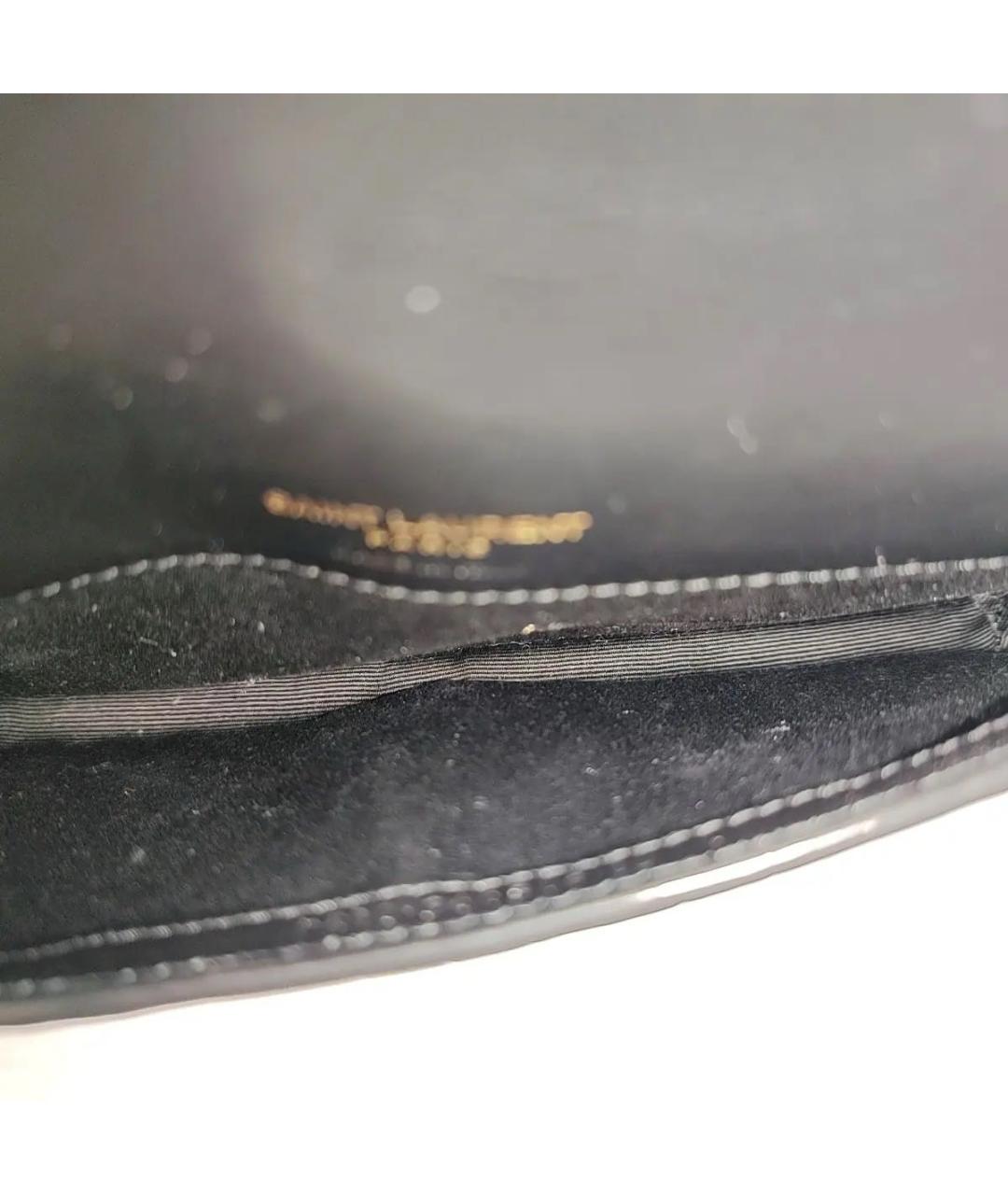 SAINT LAURENT Черная кожаная сумка через плечо, фото 4