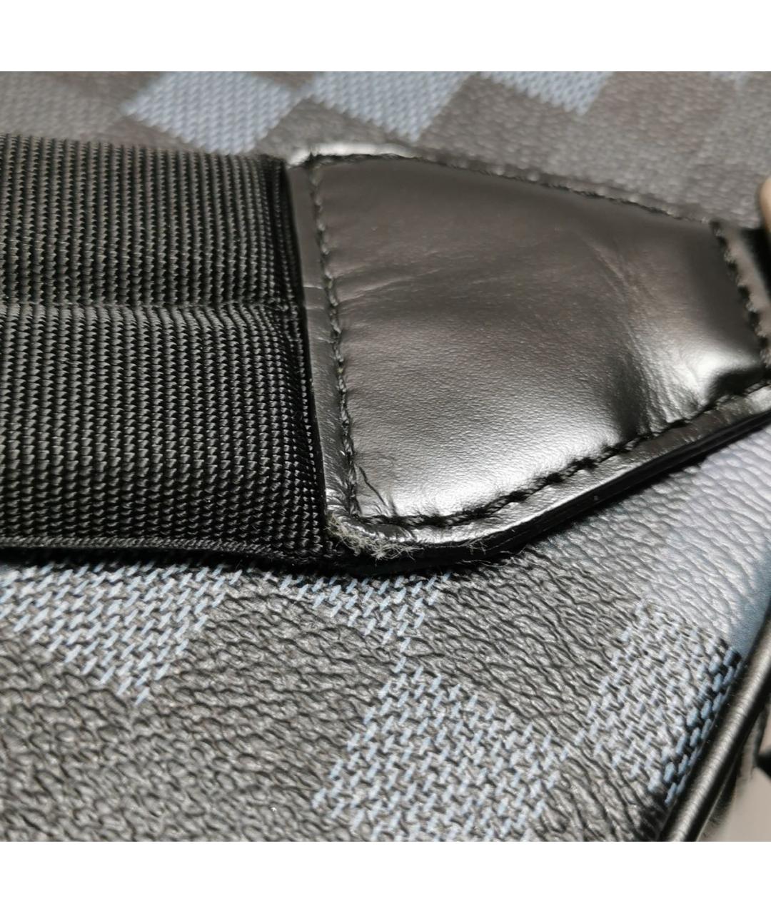 LOUIS VUITTON Антрацитовый кожаный рюкзак, фото 7